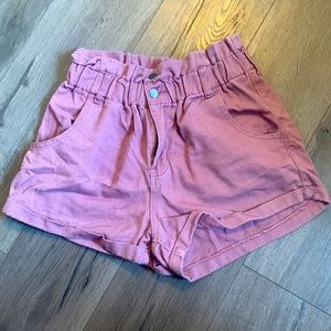 Harlow, high rise, rose pink shorts. Extra large